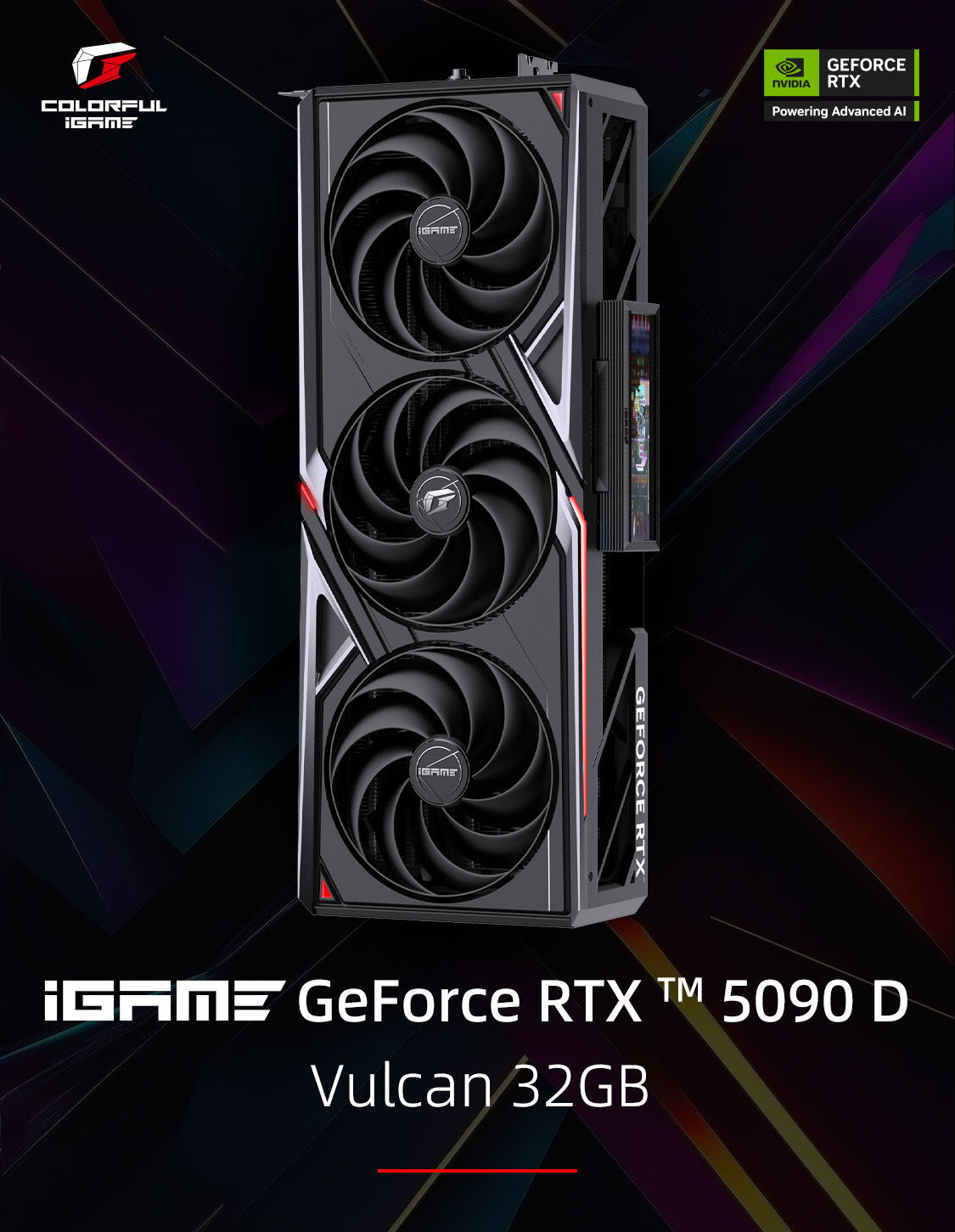 21368元  七彩虹RTX5090D显卡/iGame Vulcan 0c(32G火神)  全新订货价 隔天有货!